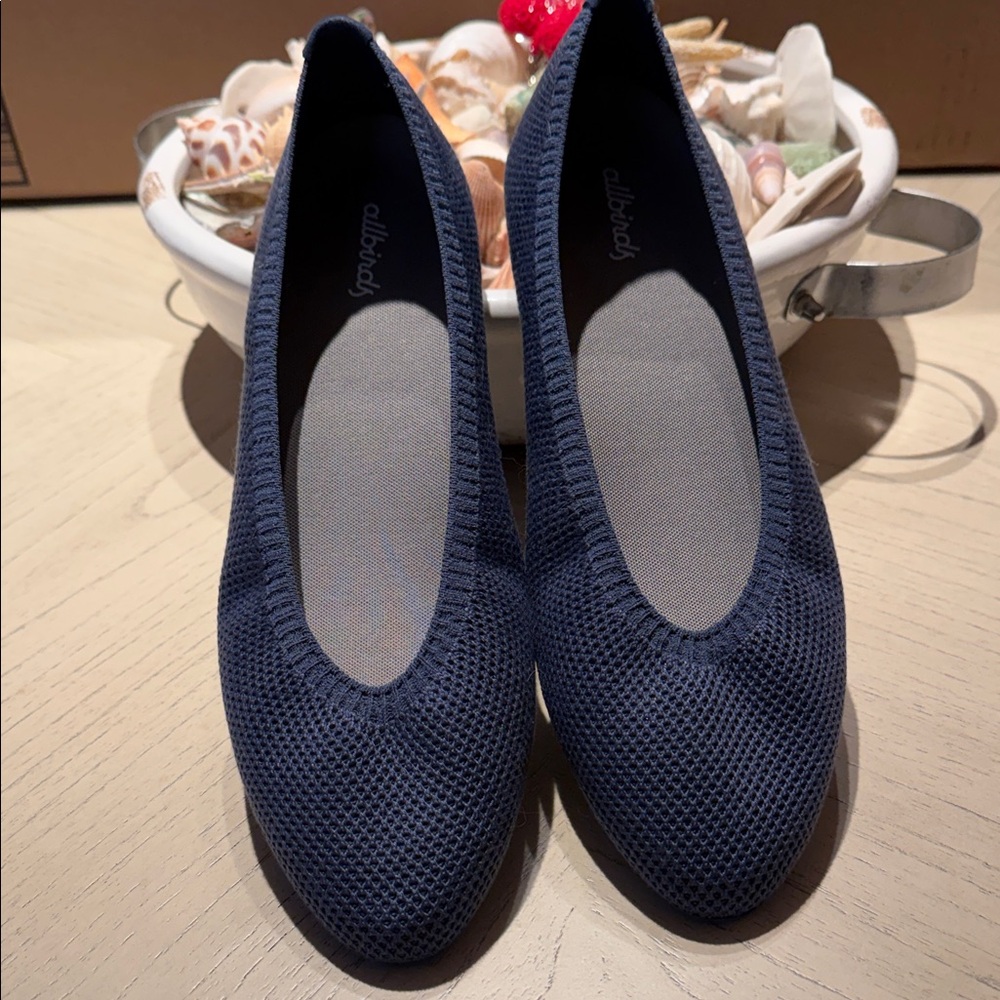 allbirds Women's Navy Knit Ballet Flats - NEW
